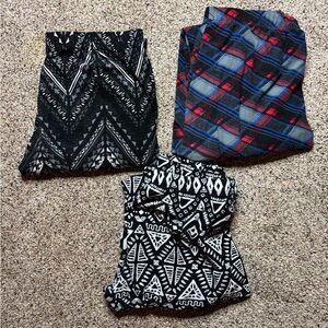 Set of Three Patterned Leggings